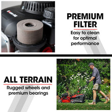 Load image into Gallery viewer, Baumr-AG Lawn Mower 139CC 17 Petrol Push Lawnmower 4-Stroke Engine Catch
