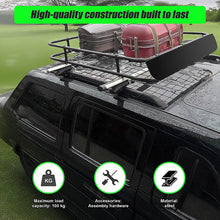 Load image into Gallery viewer, Universal Roof Rack Basket - Car Luggage Carrier Steel Cage Vehicle Cargo
