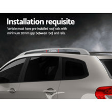 Load image into Gallery viewer, Universal Car Roof Racks Pod Aluminium Cross Bars Upgraded Holder 126cm Silver
