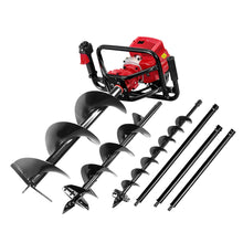 Load image into Gallery viewer, Giantz Post Hole Diggers 92CC Petrol Digger Extension Auger Bits
