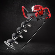 Load image into Gallery viewer, Giantz 80CC Post Hole Digger 200mm Petrol Drill Extension Bits Auger
