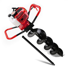 Load image into Gallery viewer, Giantz 66CC Post Hole Digger 200mm Petrol Drill Extension Auger Bits
