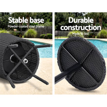Load image into Gallery viewer, Gardeon Outdoor Furniture Wicker Chairs Bar Table Cooler Ice Bucket Patio Coffee Bistro Set
