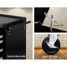 Load image into Gallery viewer, Giantz 14 Drawer Tool Box Cabinet Chest Mechanic Garage Storage Trolley Grey
