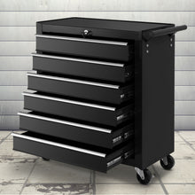 Load image into Gallery viewer, Giantz 6 Drawer Tool Box Cabinet Chest Trolley Cart Garage Toolbox Storage

